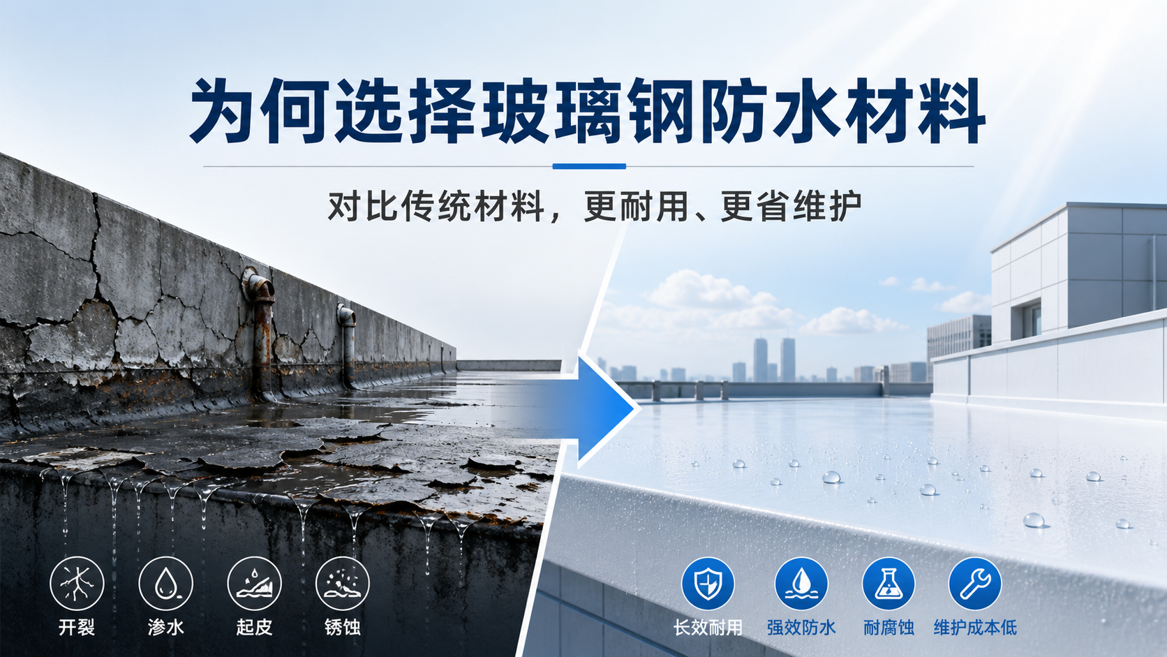 在泰安，为何选择玻璃钢防水材料而非传统材料