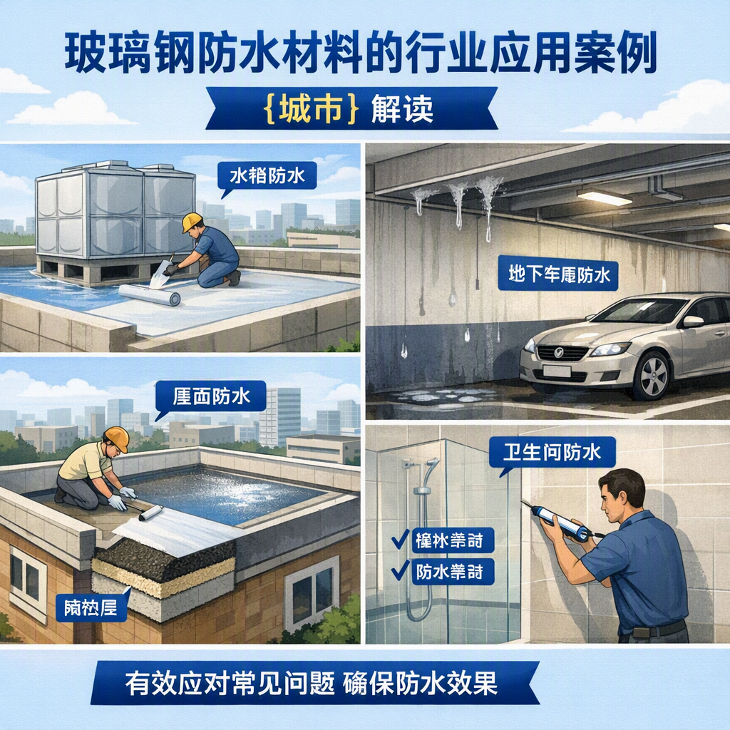 玻璃钢防水材料的行业应用案例,泰安解读