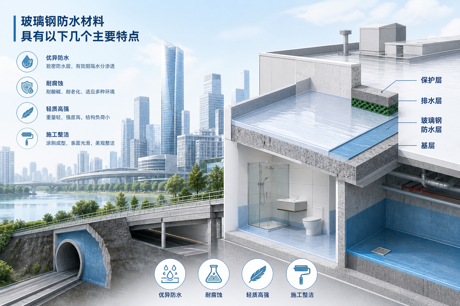 2023年玻璃钢防水材料市场趋势分析,关注 泰安 发展
